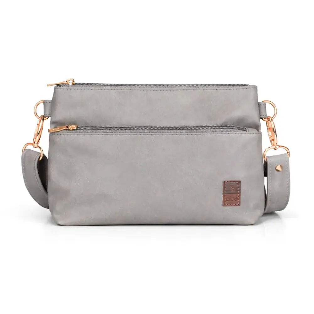 Bolsa Transversal Corah Cinza - Foto 1