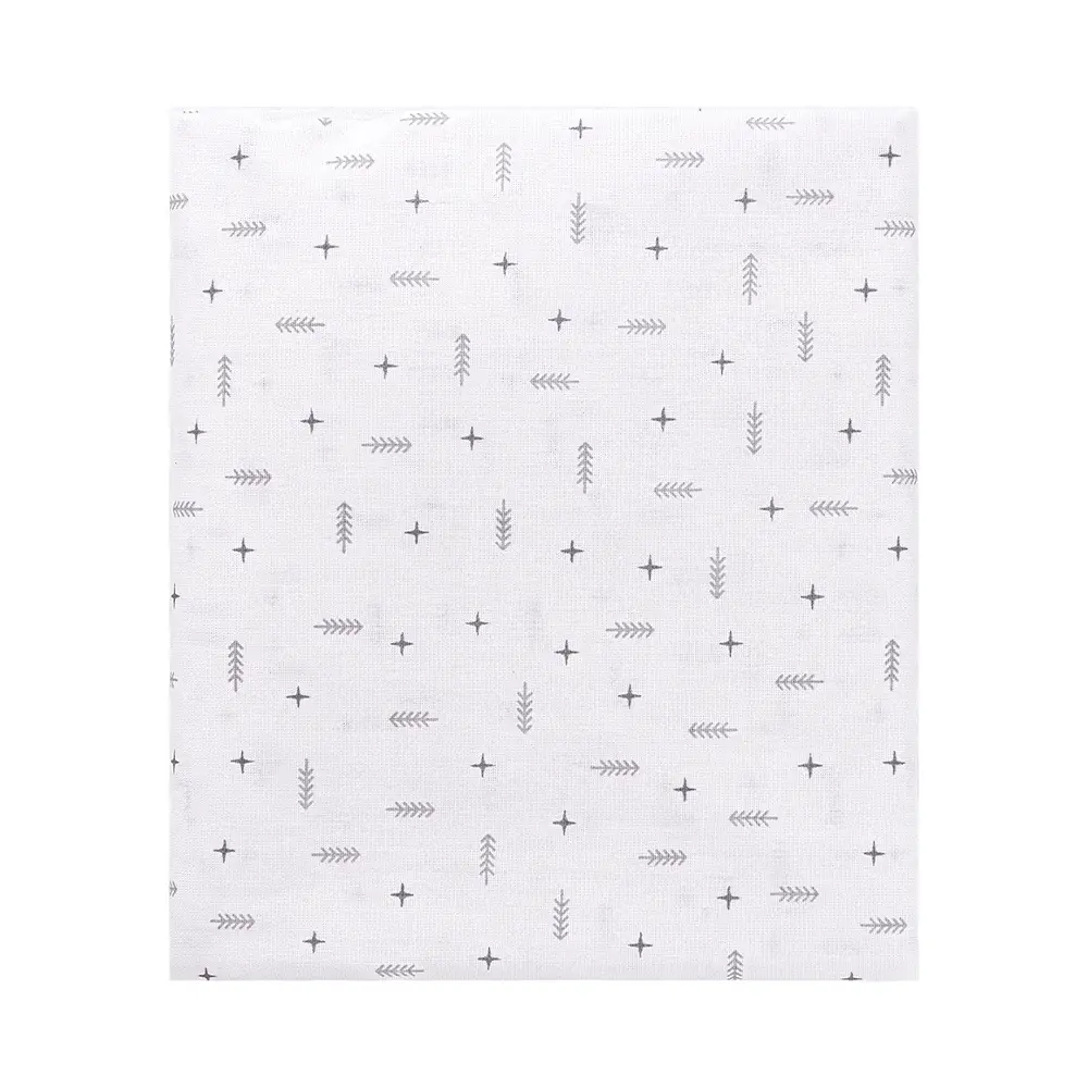 Lençol com Elástico para Berço Americano Flechas - Cinza - Foto 1