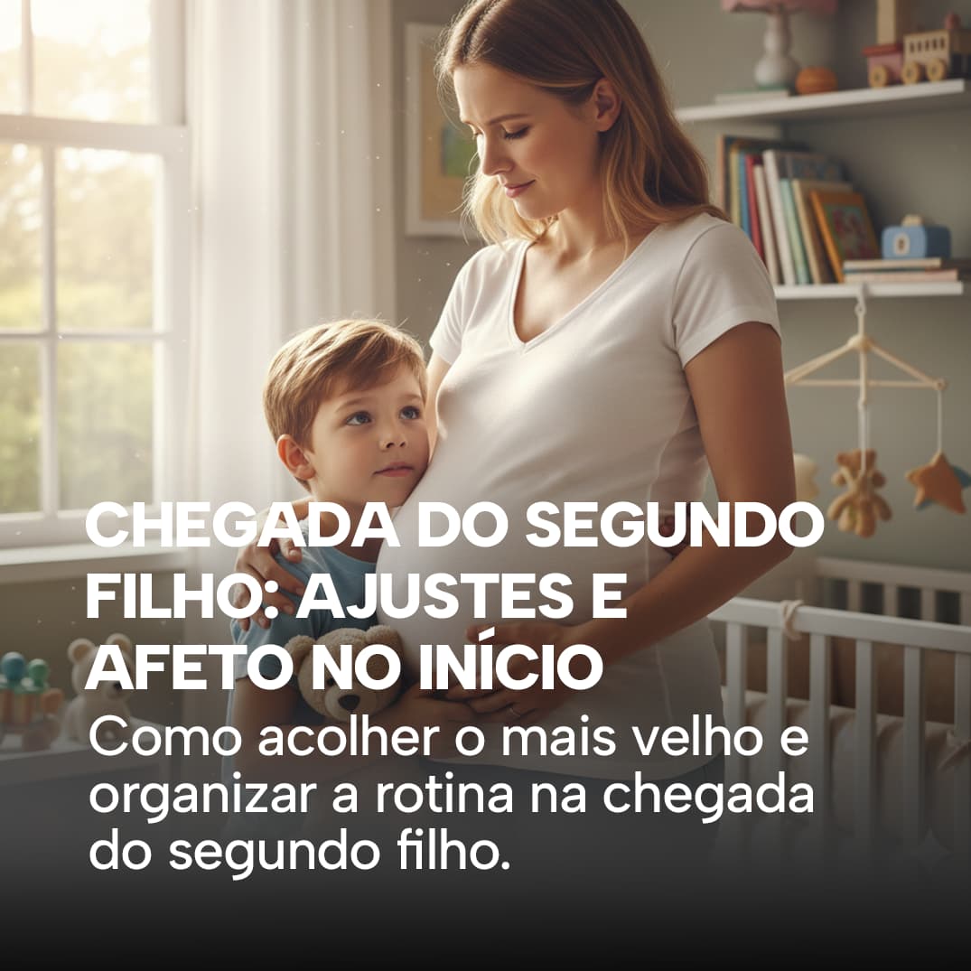 Chegada do segundo filho: como acolher o mais velho e se organizar