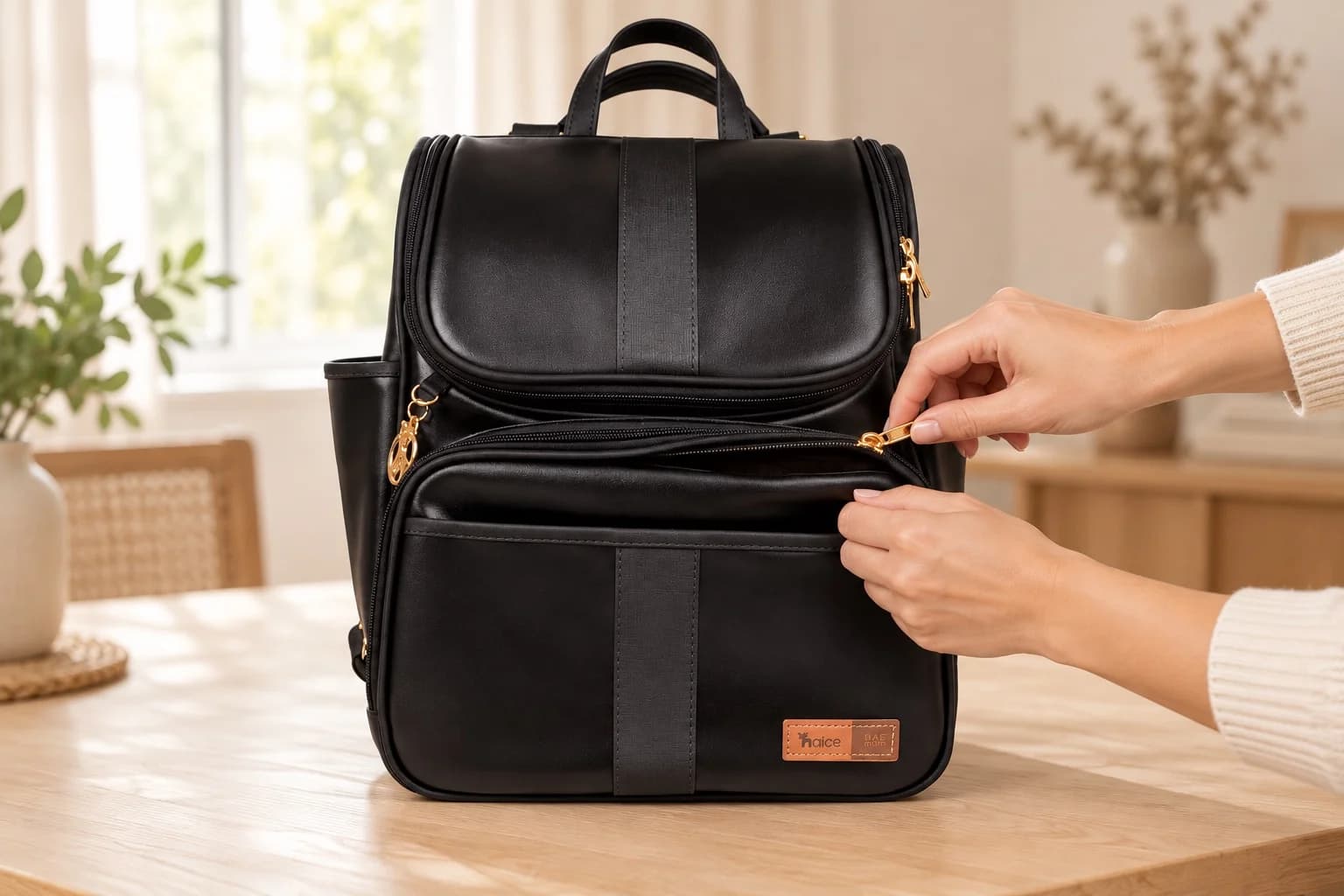 Como escolher a bolsa maternidade: tamanho, material, bolsos e alças