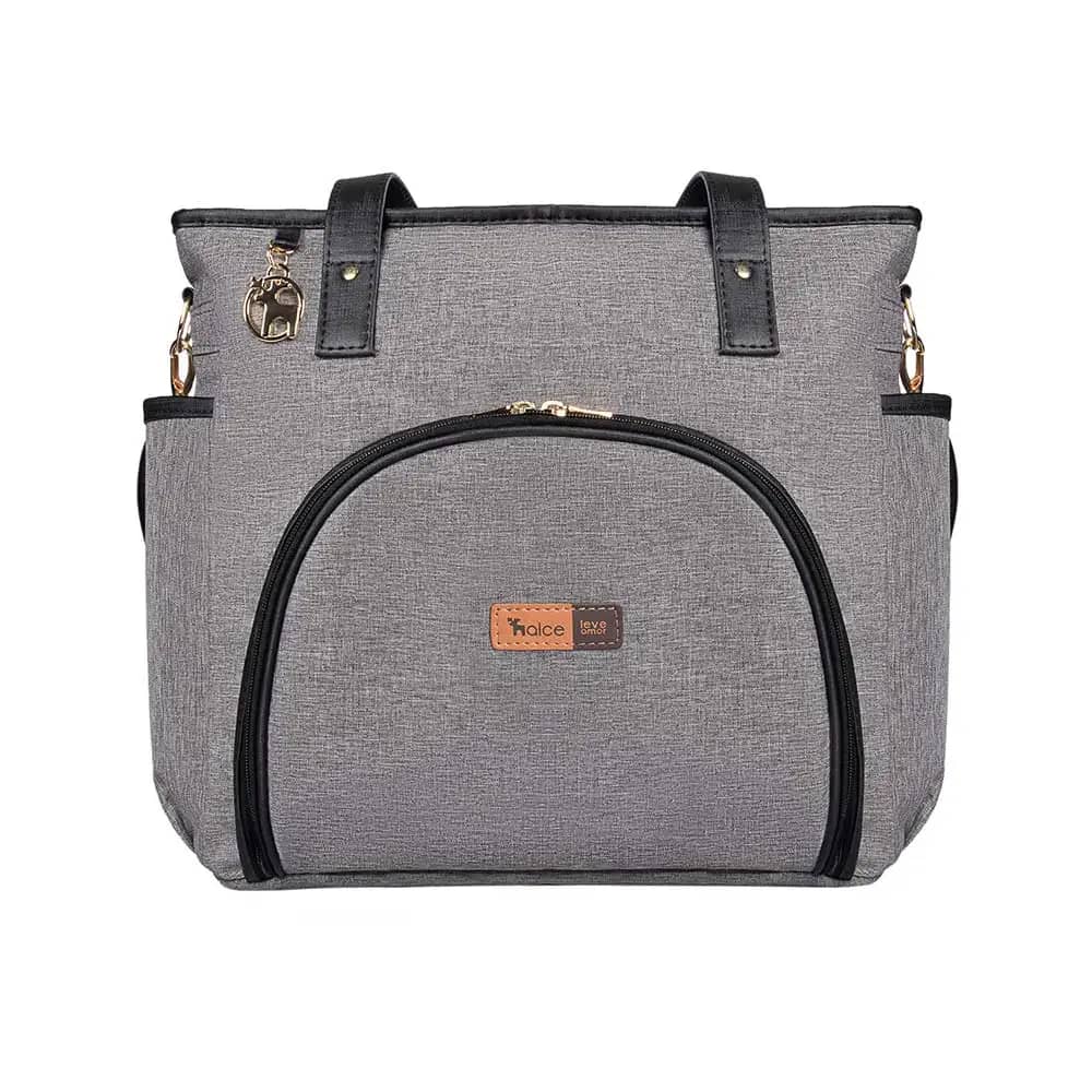 Bolsa Maternidade Lebaby Cinza Mescla