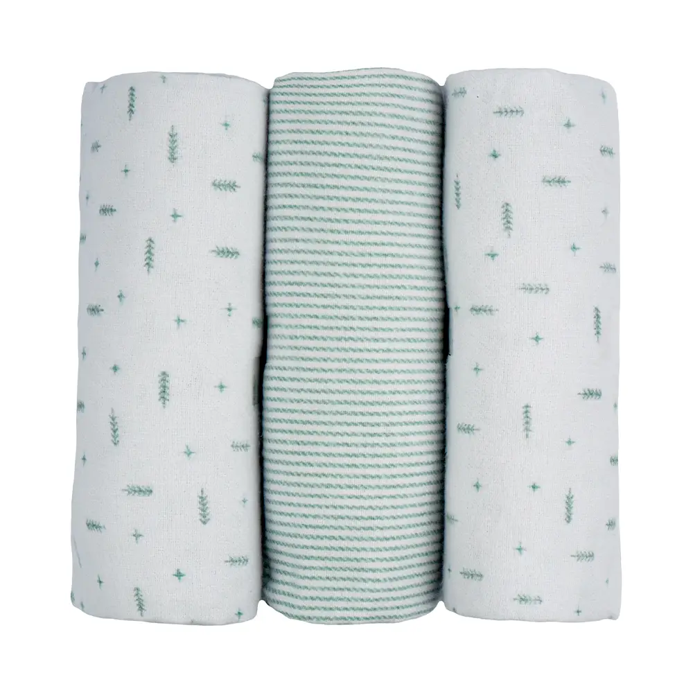 Kit 3 Cueiros Flanelados Flechas - Verde