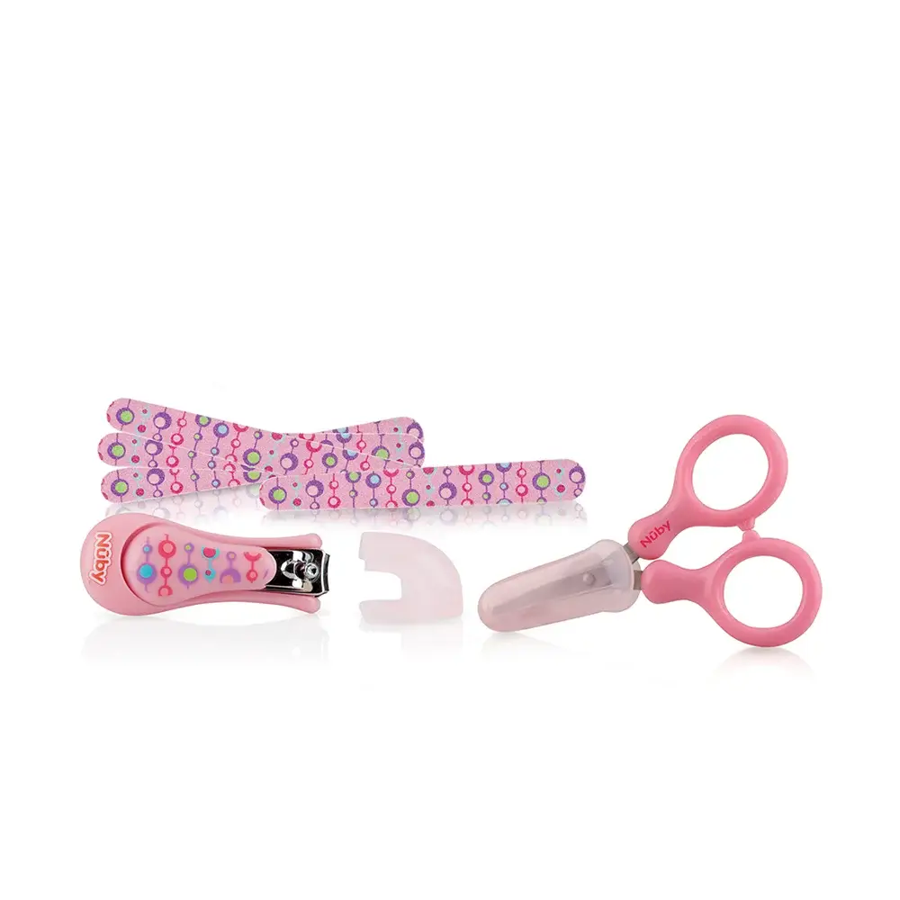 Kit Manicure Infantil 6 Peças - Rosa