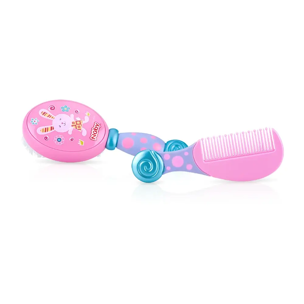 Kit Pente e Escova - Rosa