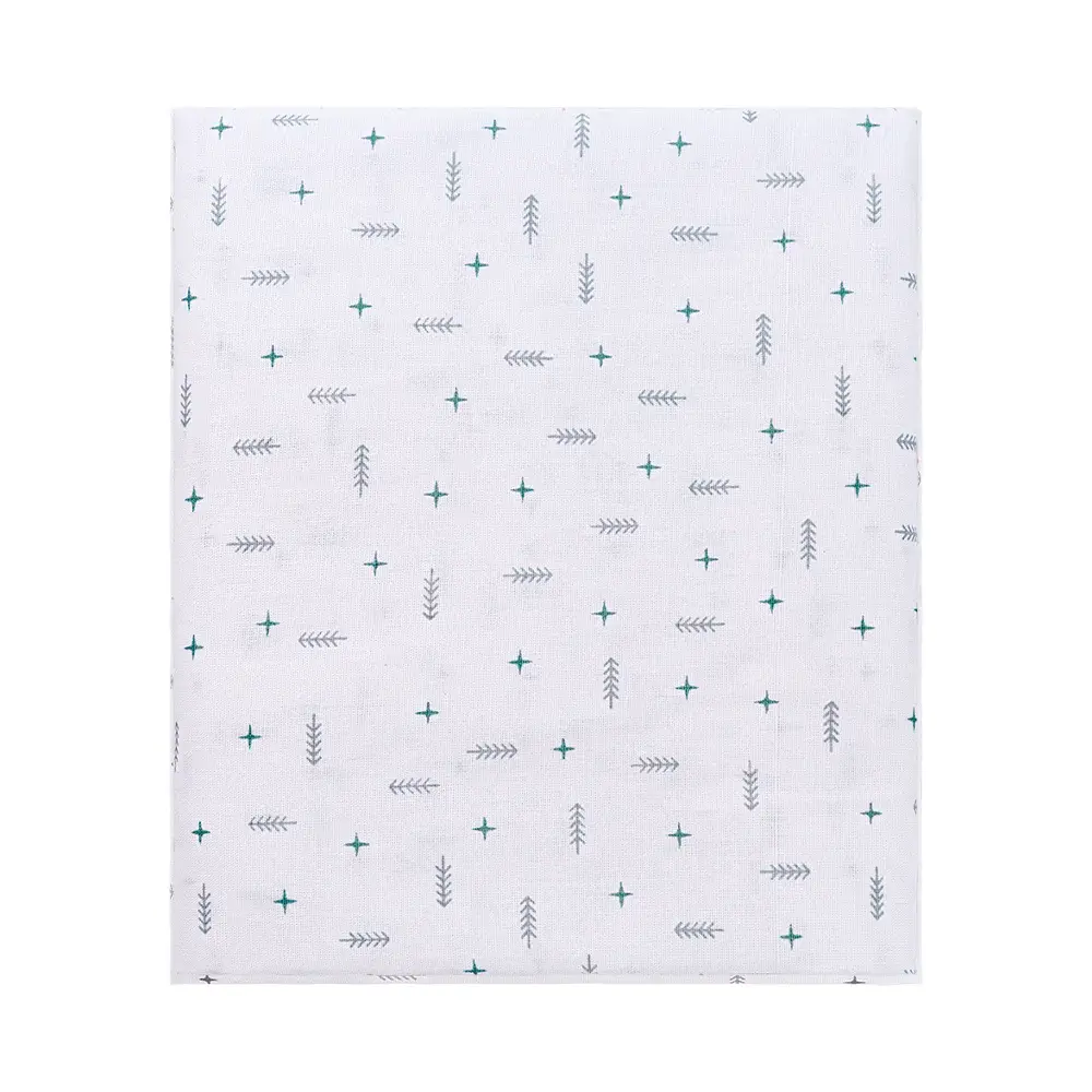 Lençol com Elástico para Berço Americano Flechas - Verde - Foto 1