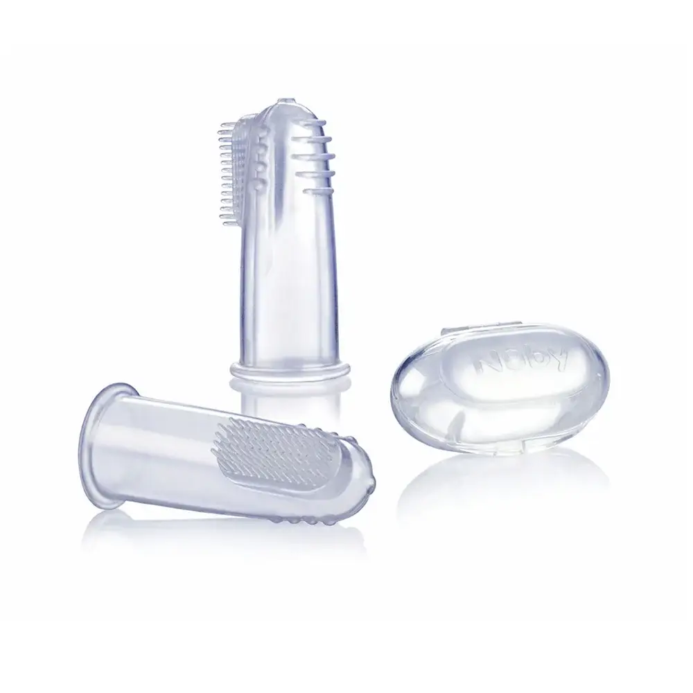 Massageador e Escova Dental de Dedo