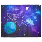 tapete mesversário acompanhamento mensal dupla face tema espacial use alce