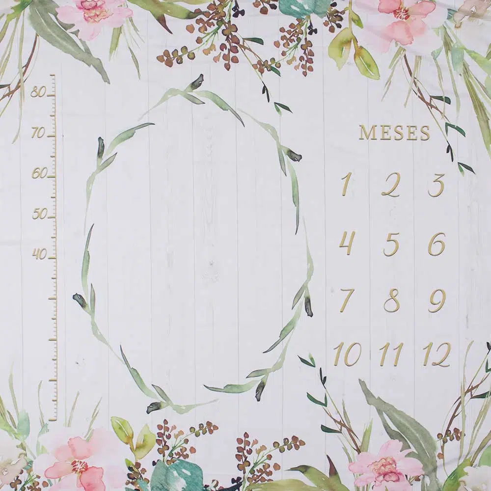 Cenário Mesversário Floral cenario-lencol-mesversario-floral-usealce