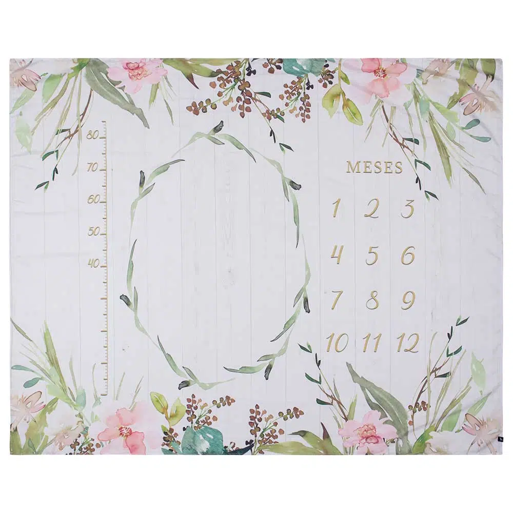 Cenário Mesversário Floral cenario-lencol-mesversario-floral-usealce