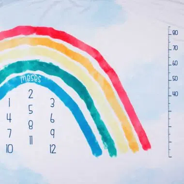 Cenário Mesversário Arco Iris (lençol)