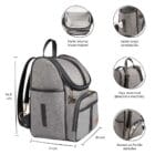bolsa maternidade usealce lebaby preta lateral