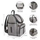 bolsa maternidade usealce lebaby preta lateral