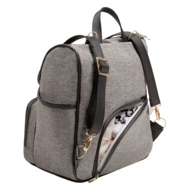 Bolsa Mochila Maternidade Multifuncional Lebaby 2 em 1 Cinza Mescla