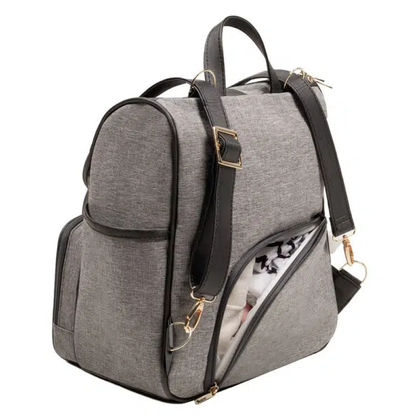 bolsa maternidade usealce lebaby preta bolso traseiro