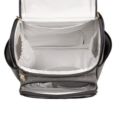 Bolsa Mochila Maternidade Multifuncional Lebaby 2 em 1 Cinza Mescla