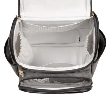 Bolsa Mochila Maternidade Multifuncional Lebaby 2 em 1 Cinza Mescla