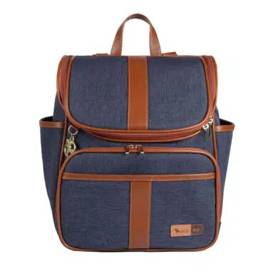 bolsa maternidade usealce lebaby jeans frente