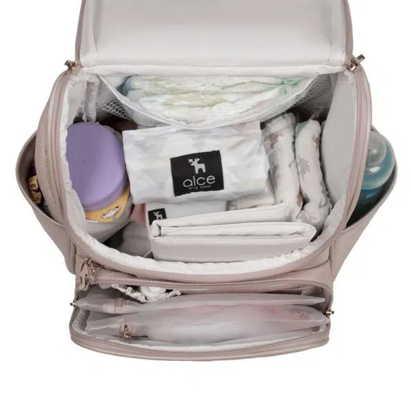 Kit Lebaby 7 Peças Nude | Bolsas Maternidade e Acessórios para