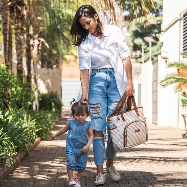 bolsa maternidade usealce mommy listras