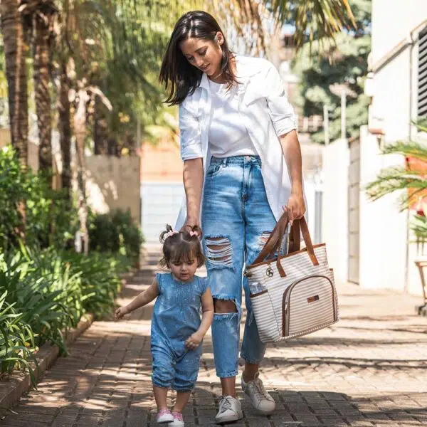 bolsa maternidade usealce mommy listras