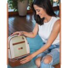 mochila maternidade usealce londres pistache