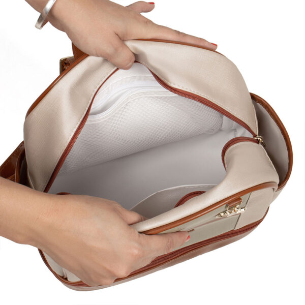 mochila maternidade usealce londres pistache interno