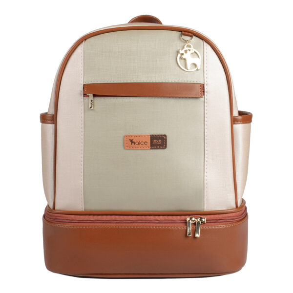 mochila maternidade londres pistache frente