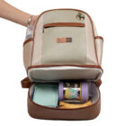 mochila maternidade londres pistache frasqueira