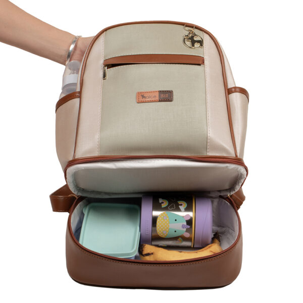 mochila maternidade londres pistache frasqueira