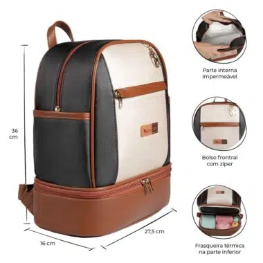 Kit Maternidade Bolsa Mala Mochila Londres Clássica