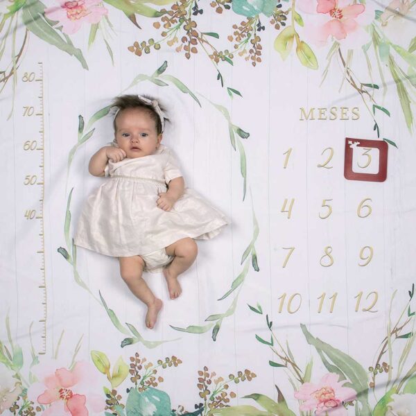cenario lencol mesversario floral usealce