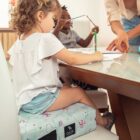 Assento de Alimentação (elevação) e Cinto Unicórnio