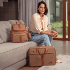 kit mala bolsa maternidade usealce le baby cappucino