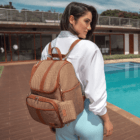 mochila maternidade usealce le baby cappuccino
