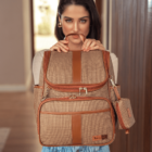 mochila maternidade usealce le baby cappuccino
