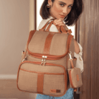 mochila maternidade usealce le baby cappuccino
