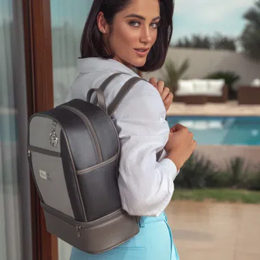 Mochila Maternidade Londres Cinza