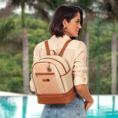 Mochila Maternidade Londres Rose