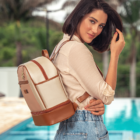 Kit Maternidade Bolsa Mala e Mochila Londres Rose