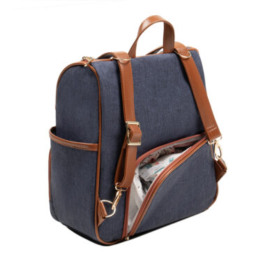 Kit Maternidade Mochila e Mala Jeans Lebaby