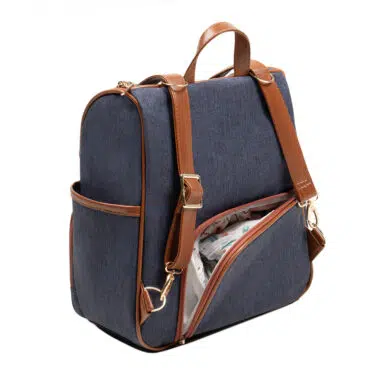 Kit Maternidade Mochila e Mala Jeans Lebaby