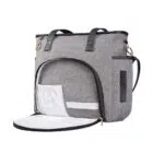 Bolsa Maternidade Lebaby Cinza Mescla