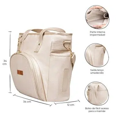 Bolsa Maternidade Lebaby Nude