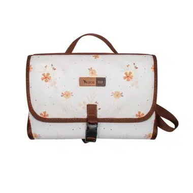 Kit Bolsa Maternidade Alce Bag e Trocador Portátil Flores
