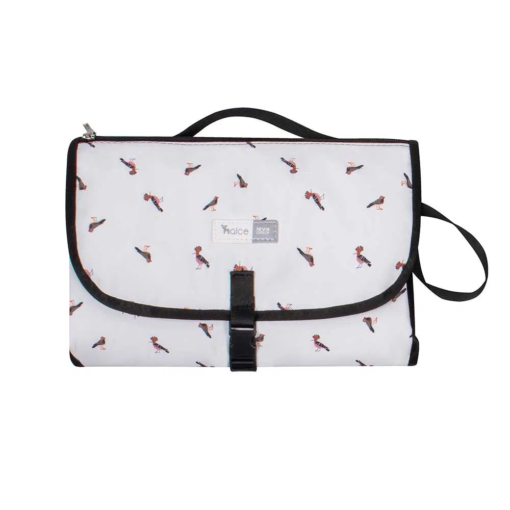 trocador portatil de bebe com porta fraldas alce passarinho