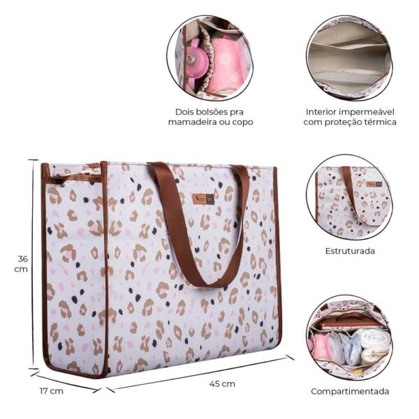 bolsa maternidade alce bag oncinha