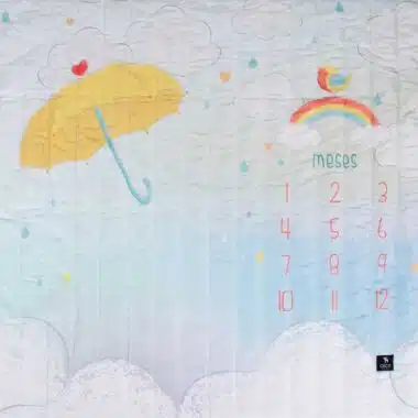 Tapete Mesversário Chuva de Amor