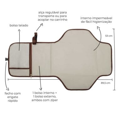 Kit Lebaby 7 Peças Cappuccino