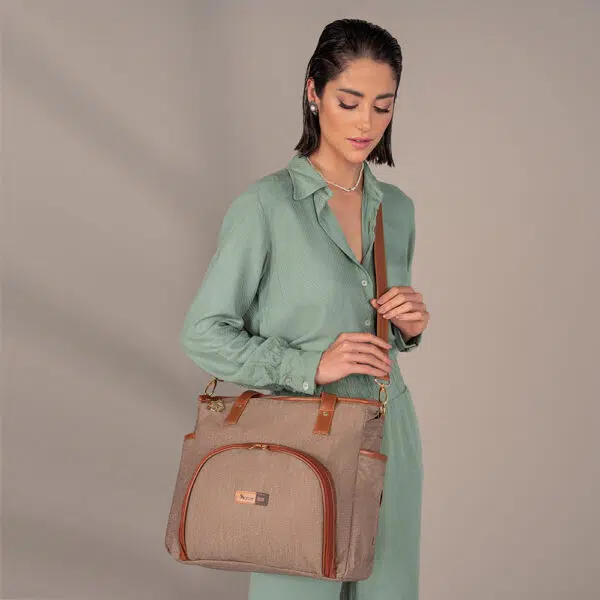 c bolsa maternidade usealce le baby cappuccino