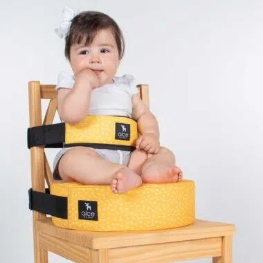 assento elevacao alimentacao redondo amarelow alce